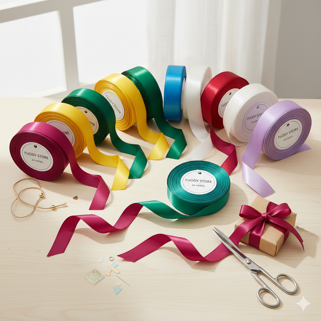 1 Inch Premium Silk Satin Ribbon Roll
