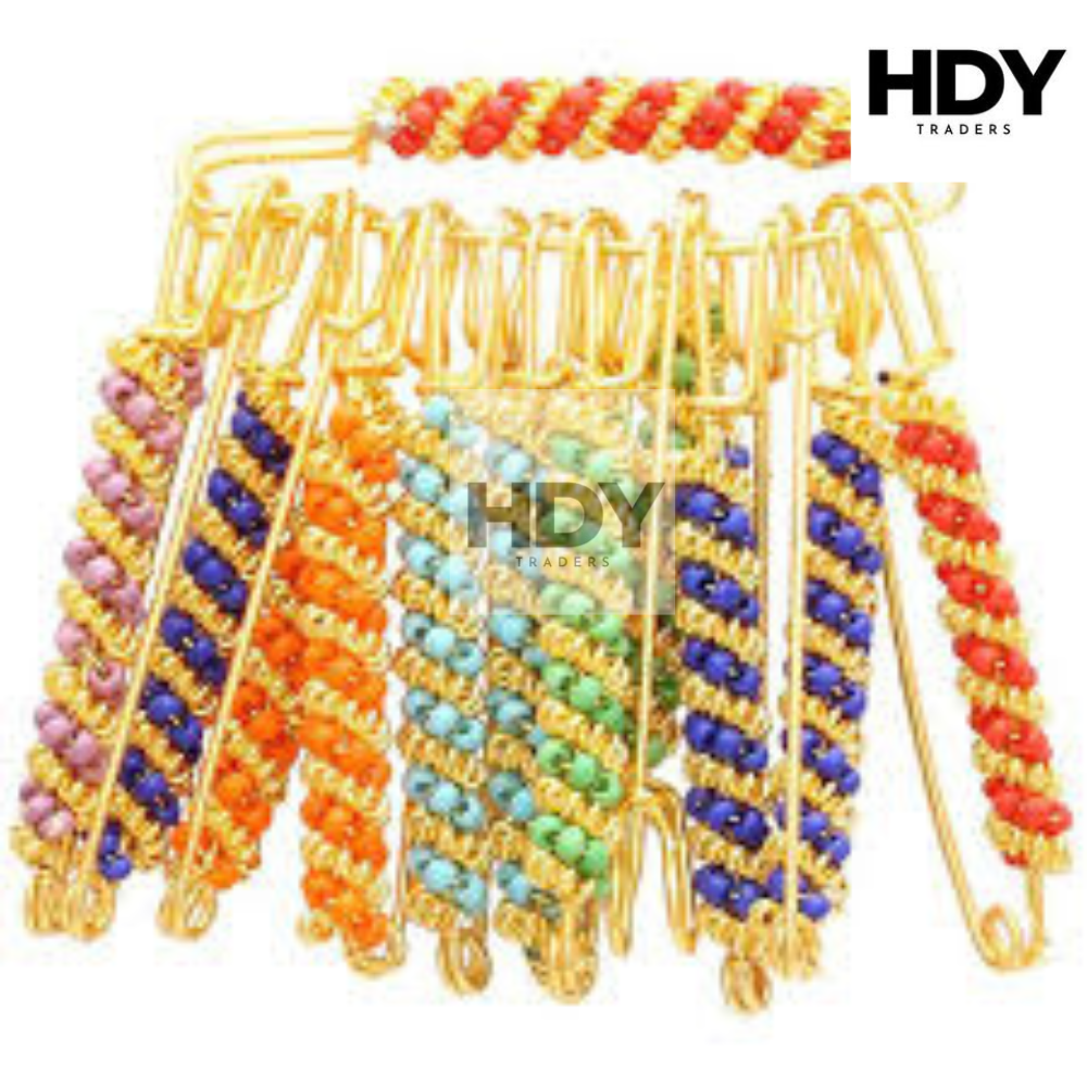Premium 12-Piece Multi-Style Fancy Safety Pins Set for Hijab & Dupatta – Elegant Scarf Styling Accessories