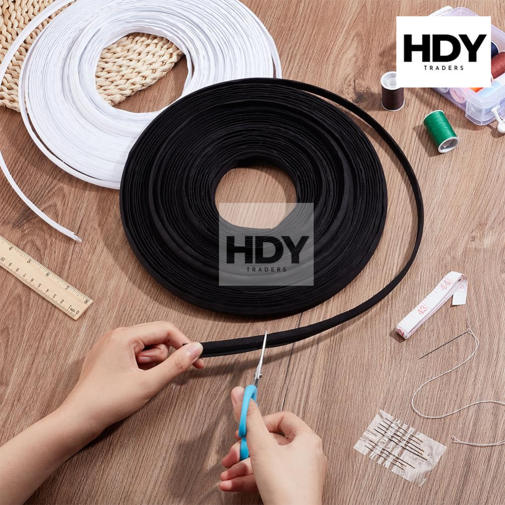 6mm Flexible Polyester Boning (10 Ghaz) – Premium Rigilene Bone for Dress Shaping, Corsets & Necklines