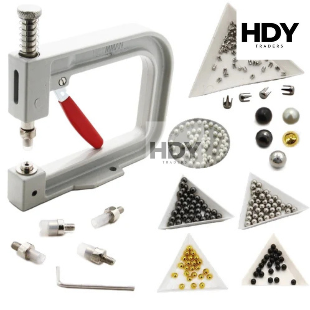 Manual Pearl Setting Hand Press Machine | Professional Bead & Rivet Attaching Tool