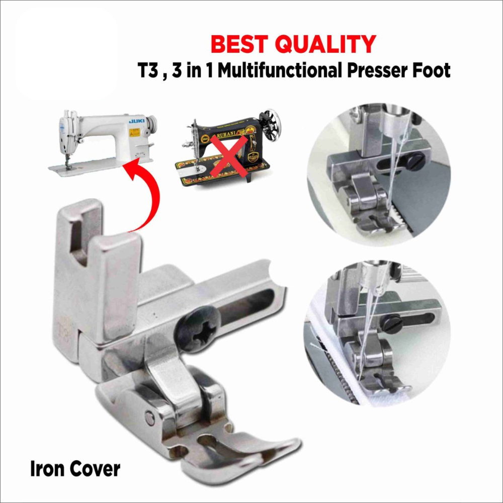 Adjustable 3-Way Presser Foot #T3 | Universal Left/Right Single-Sided Foot