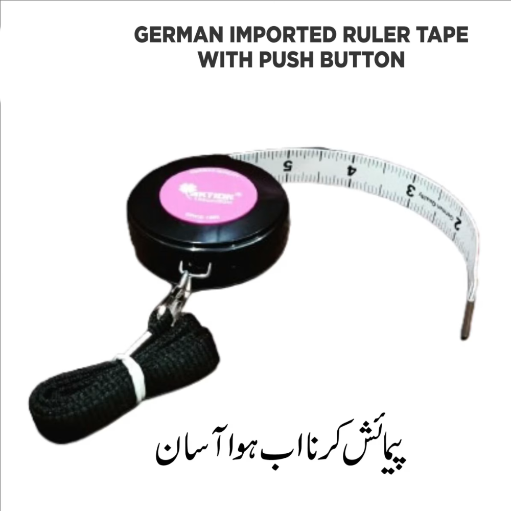 Premium German Quality Retractable Tailoring Measuring Tape | 60-Inch with Push Button