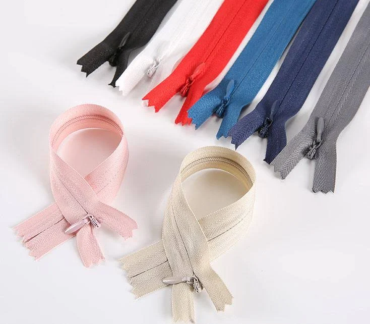 Premium 12 Pcs Invisible Gum Zip Set – High-Quality Nylon Concealed Zippers for Ladies’ Dresses