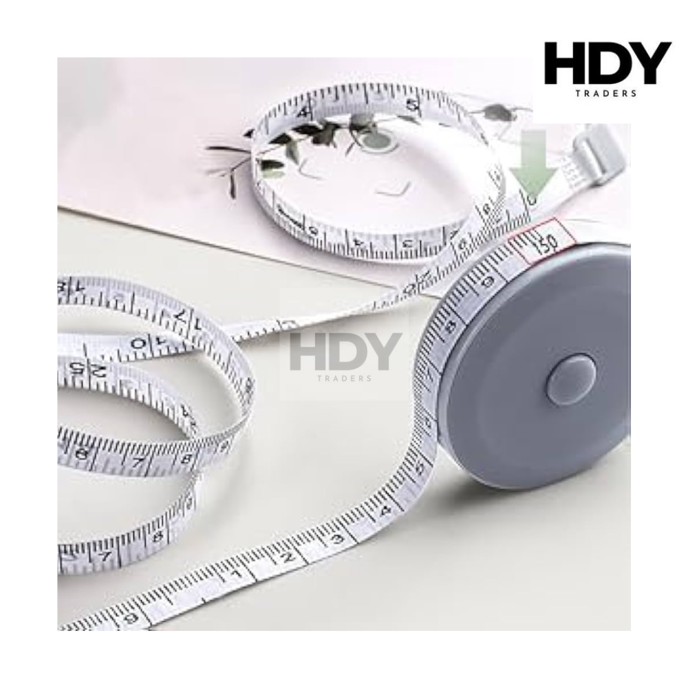 Mini Sewing Measuring Tape 150cm (60 Inch) with Lock Button