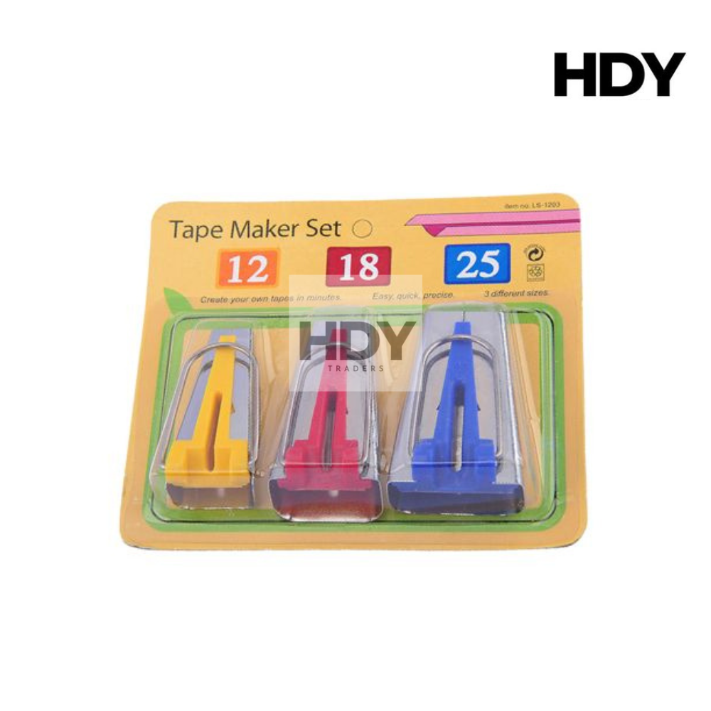 Essential 3-Piece Bias Tape Maker Set