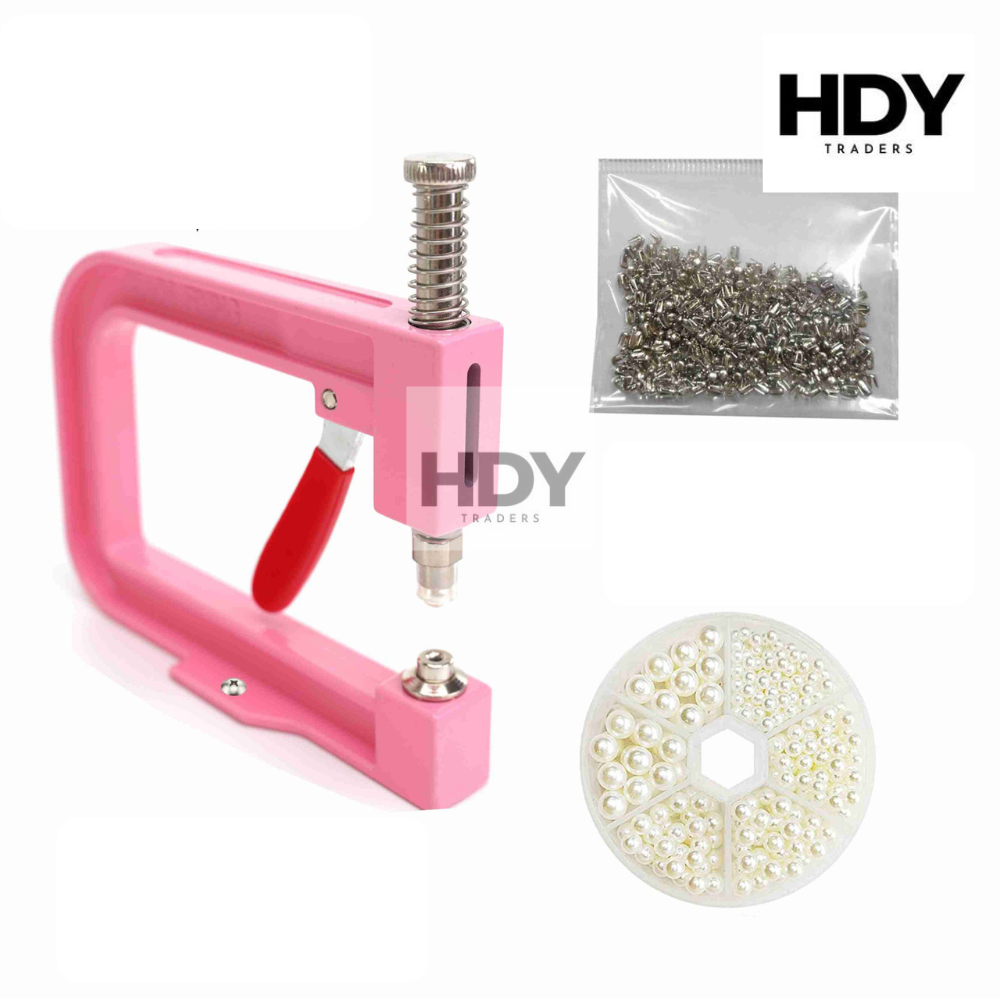 Elite Pearl Setter Pro: 1000-Piece Bead & Rivet Bundle